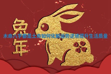 木命八字都 📻 是土命如何化解运势逆境 🗑 提升生活质量