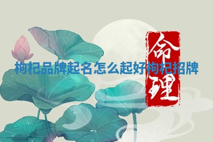 枸杞品牌起名怎么起好_枸 🐗 杞 ⛑ 招牌