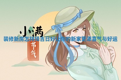 装修新 🖖 房怎样择吉日好 🈸 让你的新家更添喜气与好运